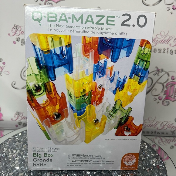 Q BA MAZE 2.0 marble maze builder game toy marble slide fun cool π - Picture 1 of 8